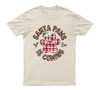 Maglietta da uomo Santa Paws Is Coming Christmas Holidays maglietta da...