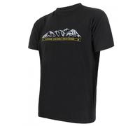 Maglietta da uomo Sensor Merino Wool Active PT Mountains Taglia: L / Colore: nero