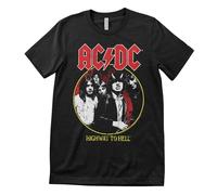 Maglietta Da Uomo Ufficialmente Licenziata AC/DC - Highway To Hell Tour 1979