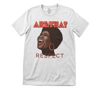 Maglietta Da Uomo Ufficialmente Licenziata Di Aretha Franklin - RESPECT