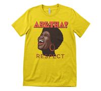 Maglietta Da Uomo Ufficialmente Licenziata Di Aretha Franklin - RESPECT