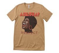 Maglietta Da Uomo Ufficialmente Licenziata Di Aretha Franklin - RESPECT