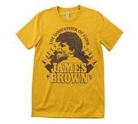 Maglietta Da Uomo Ufficialmente Licenziata Di James Brown - Il Padrino Del Funk