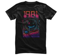 Maglietta Da Uomo Ufficialmente Licenziata MTV - 1981 - Esplora L'Universo