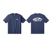 T-shirt Vans Double Standard manica corta blu navy bianco - XL