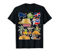 Maglietta da Viaggio con Mappa della Repubblica Dominicana Maglietta