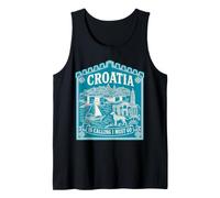 Maglietta da Viaggio con Scritta Croatia is Calling And I Must Go Canotta