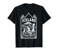Maglietta da Viaggio con Scritta Iceland is Calling And I Must Go Maglietta