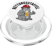 Maglietta da vigile del fuoco Bulldog amante della birra - PopSockets PopGrip per MagSafe