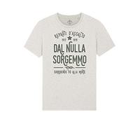Maglietta dal Nulla Sorgemmo Arditismo Reparti D'Assalto Esercito Arditi T-Shirt (Dirty White, L)