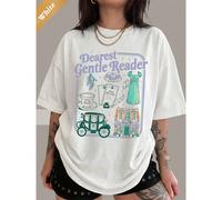 Maglietta "Dear Dear Reader", T-shirt stile Regency Romance, Felpa per amanti dei libri, Pullover girocollo, Regalo per amanti della lettura, Outfit da lettore L,M,S,XL,XXL,XXXLTropicaleCotone