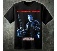 Maglietta Del Film Terminator 2 Di Sylvester Stallone 90s Skynet Cyberdyne