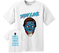 Maglietta Del Film They Live John Carpenter Horror Uomini Anni '80