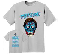 Maglietta Del Film They Live John Carpenter Horror Uomini Anni '80