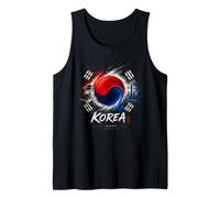 Maglietta della Corea del Sud con Bandiera della Corea per Uomo/Donna/Ragazzo/Bambino Canotta
