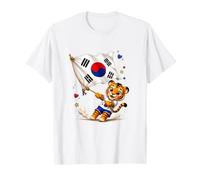 Maglietta della Corea del Sud con Bandiera della Corea per Uomo/Donna/Ragazzo/Bambino Maglietta
