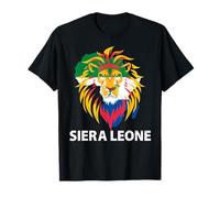 Maglietta della Sierra Leone, da uomo e da donna, con bandiera della Sierra Leone Maglietta