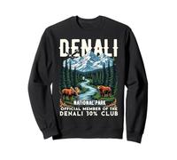 Maglietta Denali 30% Club Souvenir del Parco Nazionale dell'Alaska Felpa