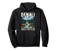 Maglietta Denali 30% Club Souvenir del Parco Nazionale dell'Alaska Felpa con Cappuccio