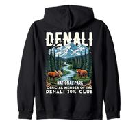 Maglietta Denali 30% Club Souvenir del Parco Nazionale dell'Alaska Felpa con Cappuccio