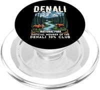 Maglietta Denali 30% Club Souvenir del Parco Nazionale dell'Alaska PopSockets PopGrip per MagSafe