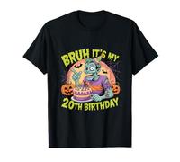 Maglietta di Compleanno Zombie - Bruh It's My 25th Halloween. Maglietta