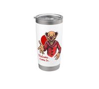 Maglietta di Halloween Welcome Come In Scary Horror Evil Clown Bicchiere termico in acciaio inox doppia parete