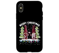 Maglietta Di Natale Con Gnomo E Folletto Con Bicchiere Di Custodia per iPhone X/XS