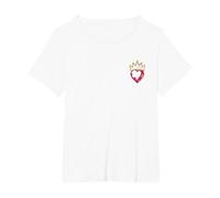 Maglietta Disney Descendants 2 Evie Heart Crown Maglietta, Donna plus-size, Bianco, 3X