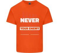 Maglietta Divertente A Scacchi Non Interrompere Mai Il Tuo Nemico Per Bambini