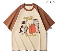 Maglietta divertente con gatto da donna cat shark t-shirt vari modelli estate