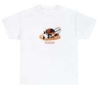 Maglietta divertente con gatto in lattina di fagioli strano e curioso maledetto ironico, Bianco, M