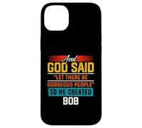 Maglietta divertente con scritta "And God Said So He Created BOB Custodia per iPhone 14 Plus