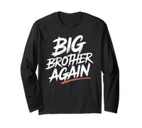 Maglietta Divertente con Scritta Big Brother Again Maglia a Manica