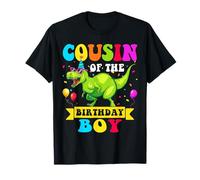 Maglietta divertente con scritta "Cousin of the Birthday Boy" (lingua italiana non garantita) Maglietta