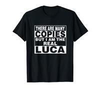 Maglietta divertente con scritta "I Am Luca", idea regalo personalizzata Maglietta