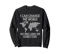 Maglietta divertente con scritta "I Can Change The World" Felpa