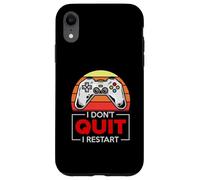 Maglietta divertente con scritta "I Don't Quit I Restarard" Custodia per iPhone XR