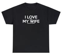 Maglietta divertente con scritta "I Love It When My Wife Lets Me Go Golfing", Nero, XXL