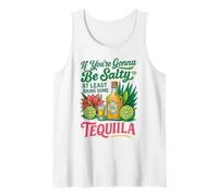 Maglietta divertente con scritta "If You're going be salty bring tequila" Canotta