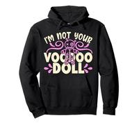 Maglietta Divertente con Scritta I'm Not Your Voodoo per Donne, Uomini, Bambini, Halloween Felpa con Cappuccio