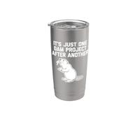 Maglietta divertente con scritta in inglese "It's Just One Dam Project After Another" Bicchiere termico in acciaio inox doppia parete