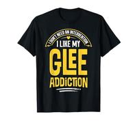 Maglietta divertente con scritta in lingua inglese "I Like My Addiction" Maglietta