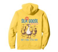 Maglietta divertente con scritta in lingua inglese "Not a Gull Still Cool" Felpa con Cappuccio