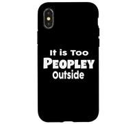 Maglietta divertente con scritta "It is Too People" Custodia per iPhone X/XS