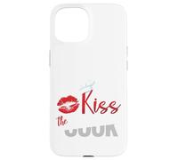 Maglietta divertente con scritta "Kiss The Culinary Chef Cook Baker" Custodia per iPhone 15