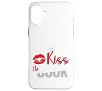 Maglietta divertente con scritta "Kiss The Culinary Chef Cook Baker" Custodia per iPhone 16 Plus