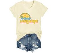Maglietta divertente con scritta "Life Gave Me Some Lemons But My Jesus He Be Making Lemonade", Colore: giallo panna., 3XL