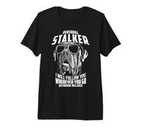 Maglietta Divertente con Scritta Personal Stalker Cane Corso Maglietta Premium