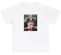 Maglietta divertente con scritta "Repeat The Line" di Joe Biden Hunter Biden Cocaina Repubblicana Meme Humor Tee, Bianco, S